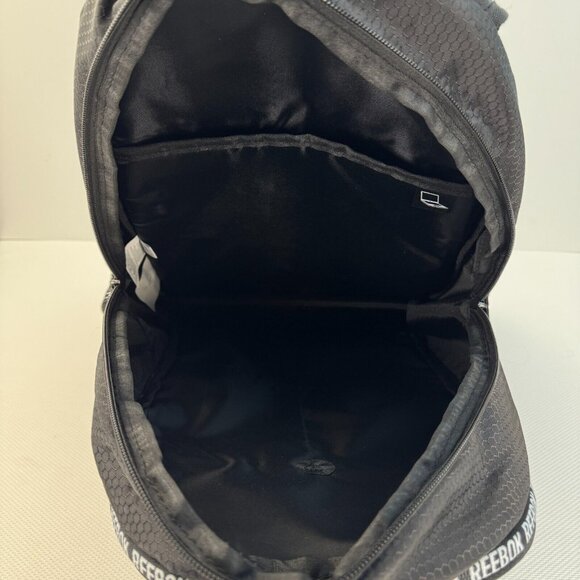 Reebok Black Lillian Backpack With Laptop Compartment Bungee Shoulder Straps - Picture 16 of 16